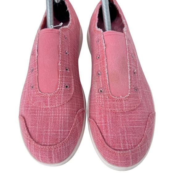 Spenco Santa Maria Slip On Sneakers Womens Size 10 Pink Canvas Low Top Round Toe - Picture 5 of 10